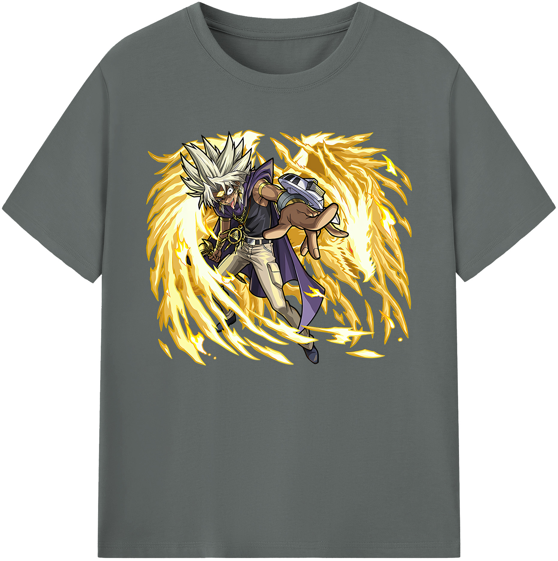 （画像用） 遊☆戯☆王 Yu-Gi-Oh! 綿100％ メンズ半袖Tシャツ｜肌触りやわらか＆通気性